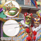 80UncleKimby 84PCS Mardi Gras Masks Bulk Set – Party Decor & Carnival Favors (Paper)
