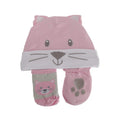 Nursery Time Baby Girls 3 Piece Cat Design Gift Set