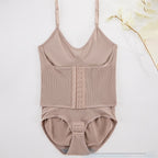 Body Shaping Butt Lifting Abdomen Tightening Snap Button Jumpsuit