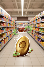 4 x Aero Peppermint Mint Chocolate Giant Easter Egg - 230GM