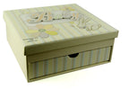 laura darrington baby shower keepsake box with album set patchwork collection
