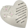 Mummy Memorial Butterfly Heart with Gemsm