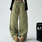 Thickened Thermal Cotton Pants Women's Loose-fitting Casual Pants