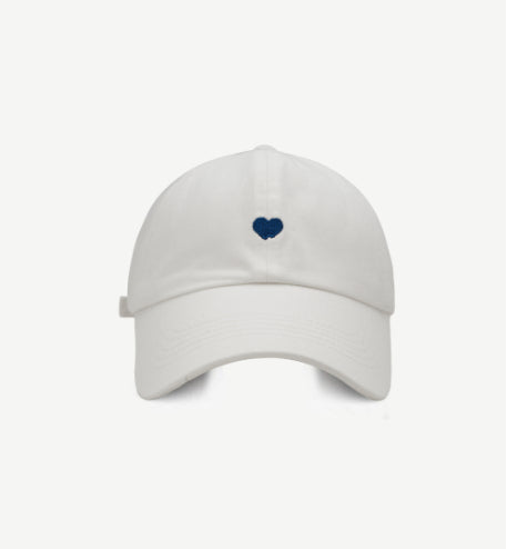 Preppy Style Love Embroidery Ponytail Half Topless Hat