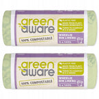 20 x Greenaware 100% Compostable Wheelie Bin Liners 3 X 140L