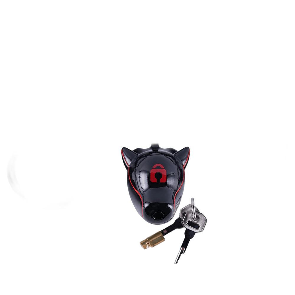 Furjoi Drone Hood Chastity Cage Red