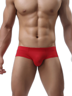 3 Pack Men's Cotton Solid U-Shaped Pouch Briefs