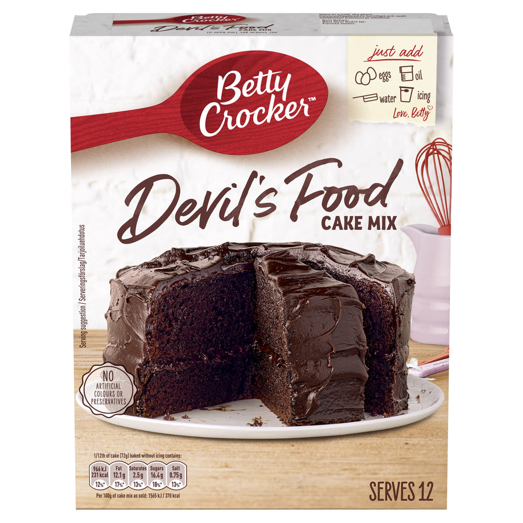 Betty Crocker Devils Food Cake Mix, 425g