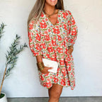 Women's Casual Loose-fit Printed Maxi Dress