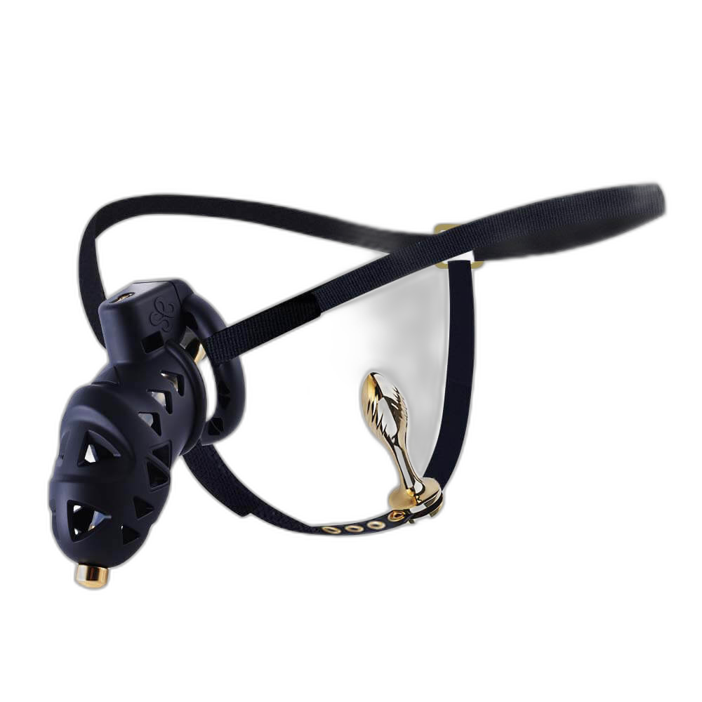 Rattlesnake - Chastity Cage with Butt Plug