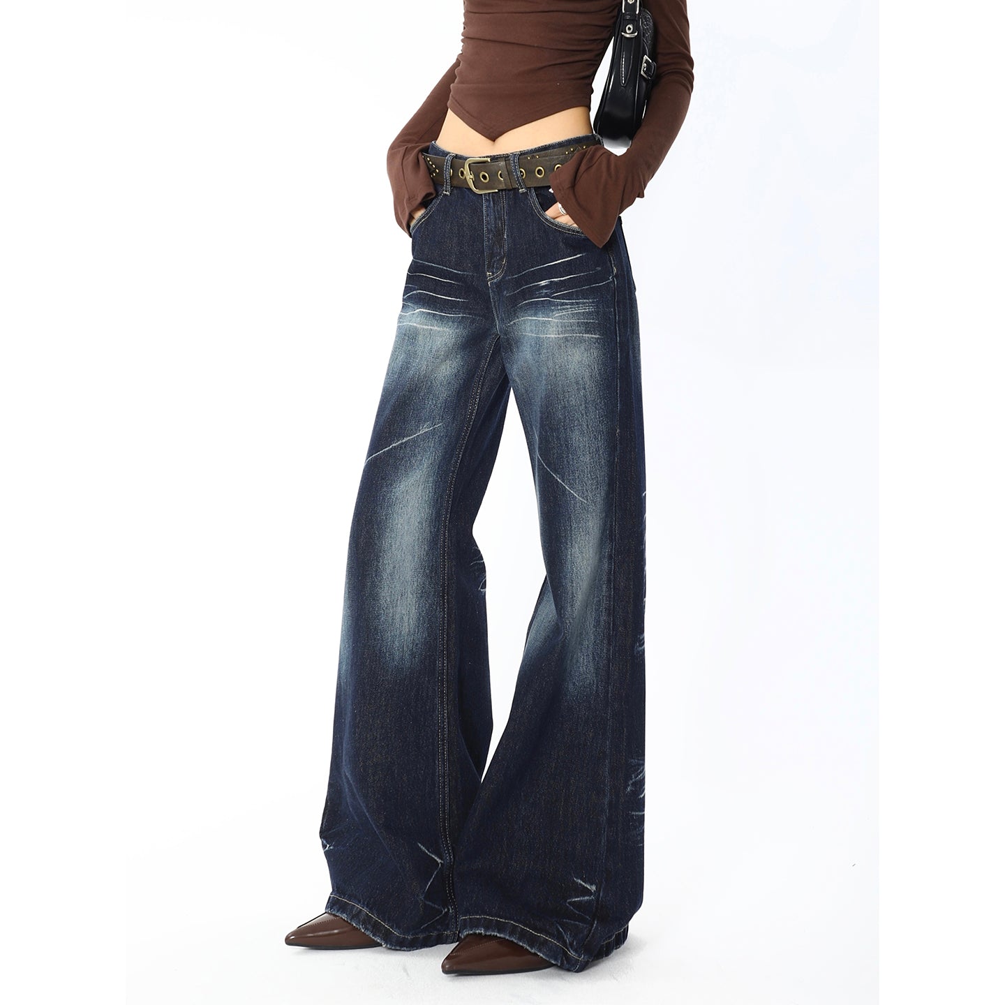 Retro Design Relaxed Micro-pants