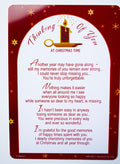 Thinking Of You At Christmas Time Grave Card Decorations Memorial Remembrance