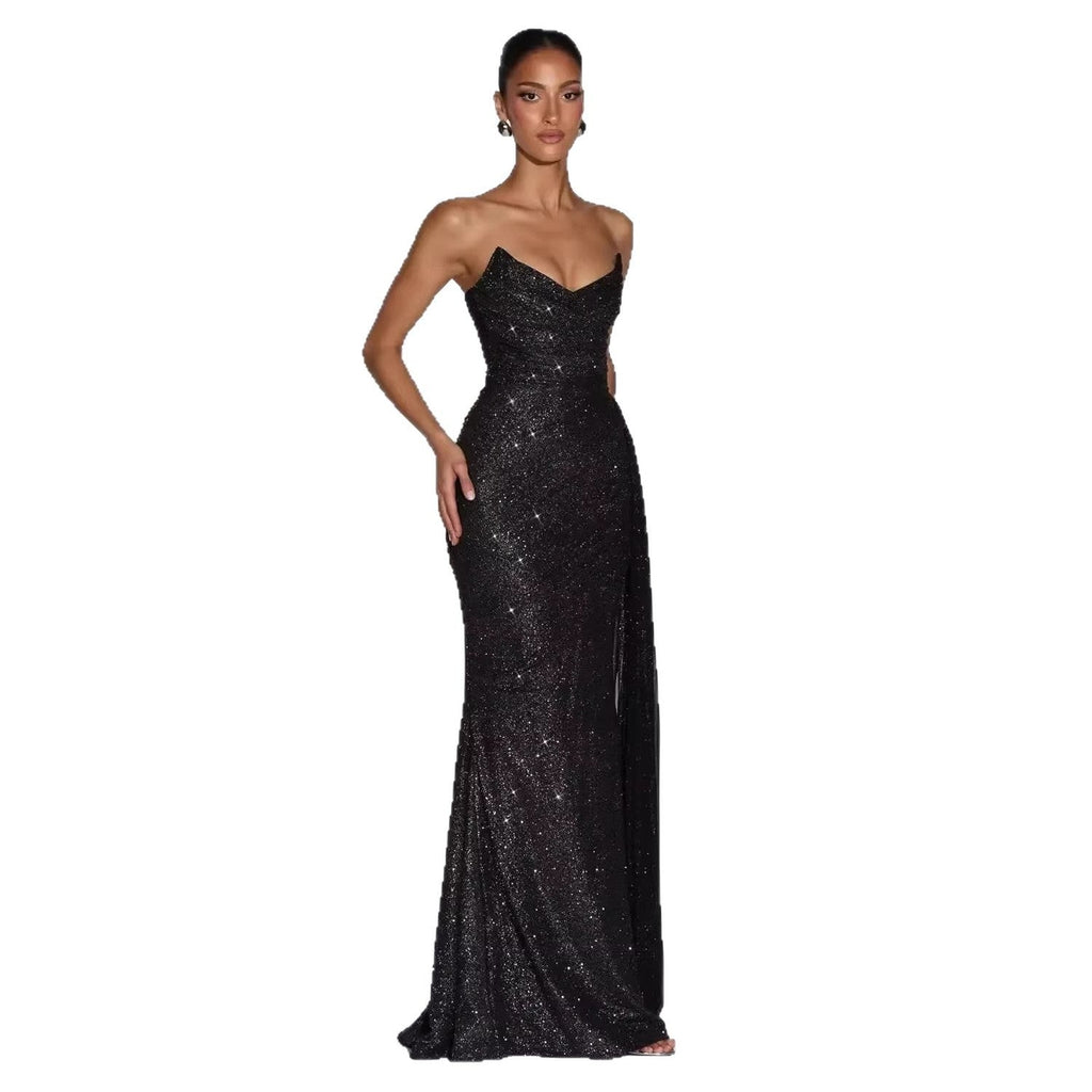Women's Fashionable Casual Strap Sequin Dress