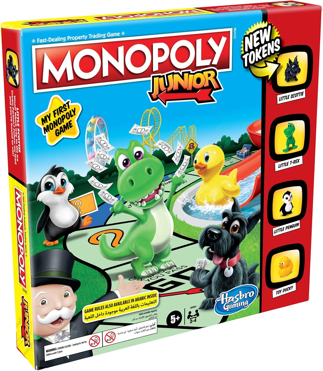 Monopoly Junior Board Game for Kids, Used very good, original box