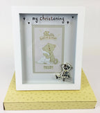 New Christening Photo Frame Keepsake Gift For Baby Girl Boy Box Present Silver