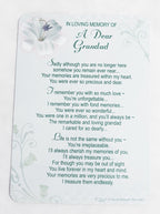 In Loving Memory - Of A Dear Grandad - Grave/Graveside Memorial Card