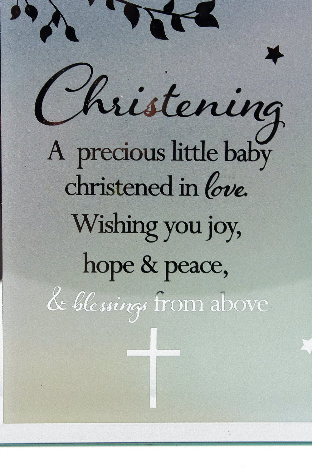 Christening Sentiment - A Precious Little Baby photo frame gift