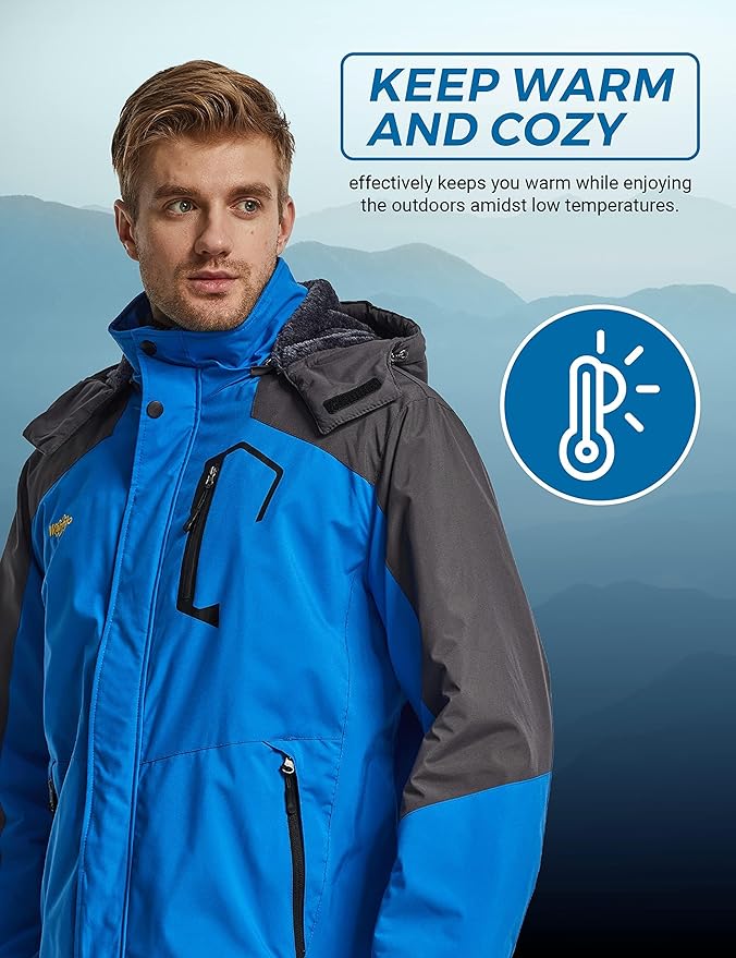 Ski Jacket Winter Coat Waterproof Windproof Outdoor Snowboarding Wantdo