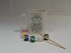 Children's Paint your own Animal Mug Cup Paint Filler Brush Christmas Stocking