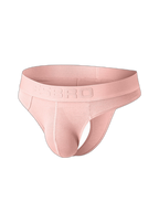 2 Pack Men's Ribbed Butt-Lifting U-Pouch Sexy Thong