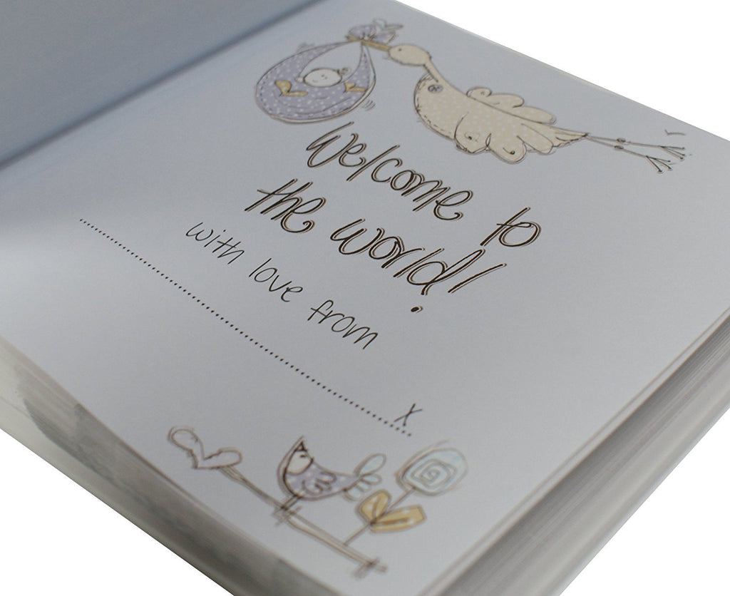 Tracey Russell Designer Blue New Arrival Baby Photo Album