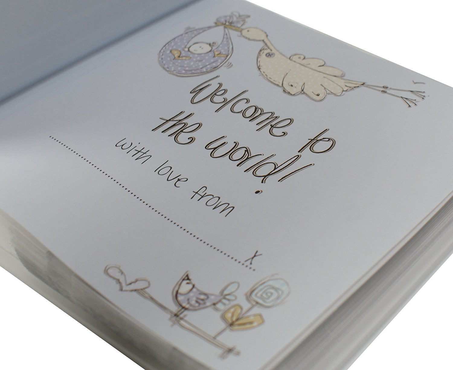 Tracey Russell Designer Blue New Arrival Baby Photo Album