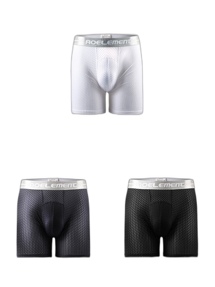 3 Pack Men's Breathable Boxers Briefs