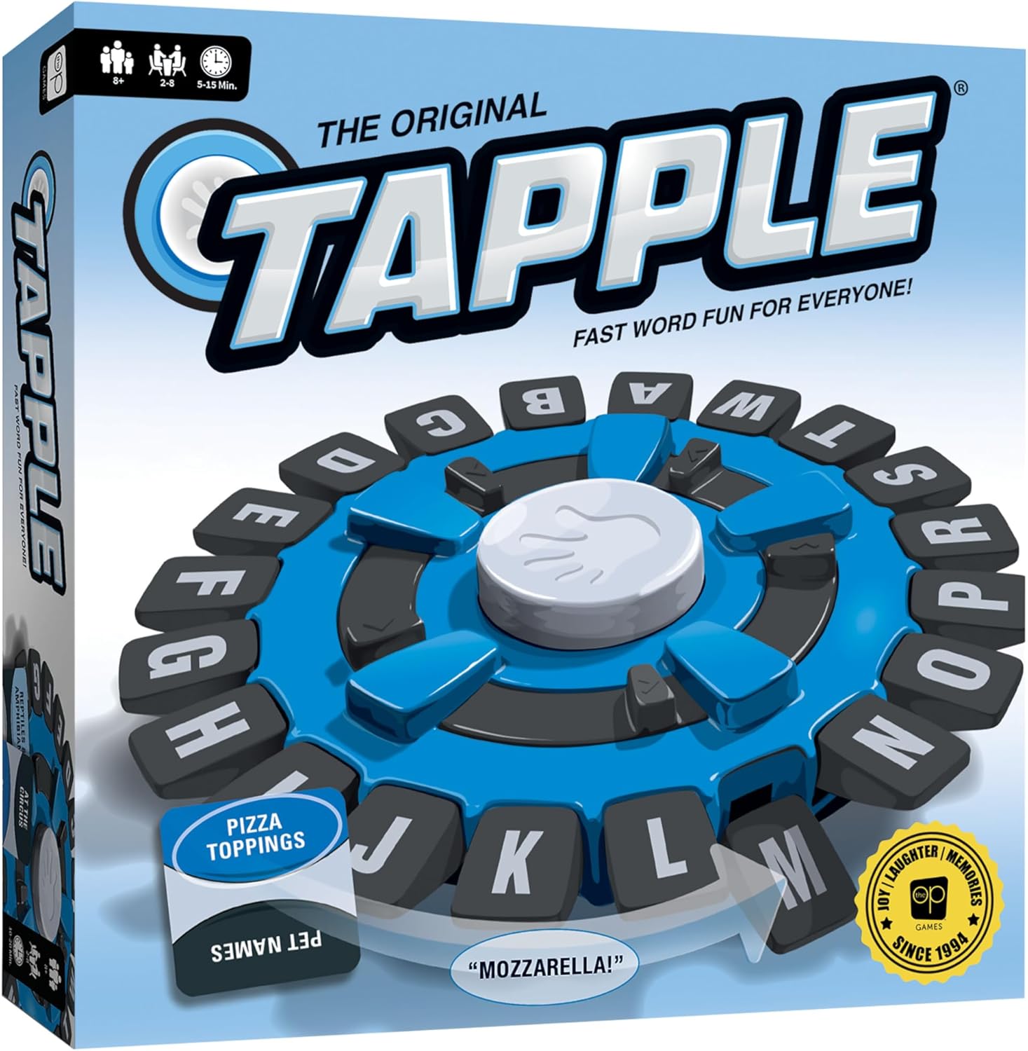 TAPPLE Word Family Board Game, New but open, scruffy box, tested, needs batteries