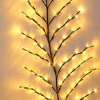 LED Christmas Leaves Rattan Lamp Bedroom Indoor