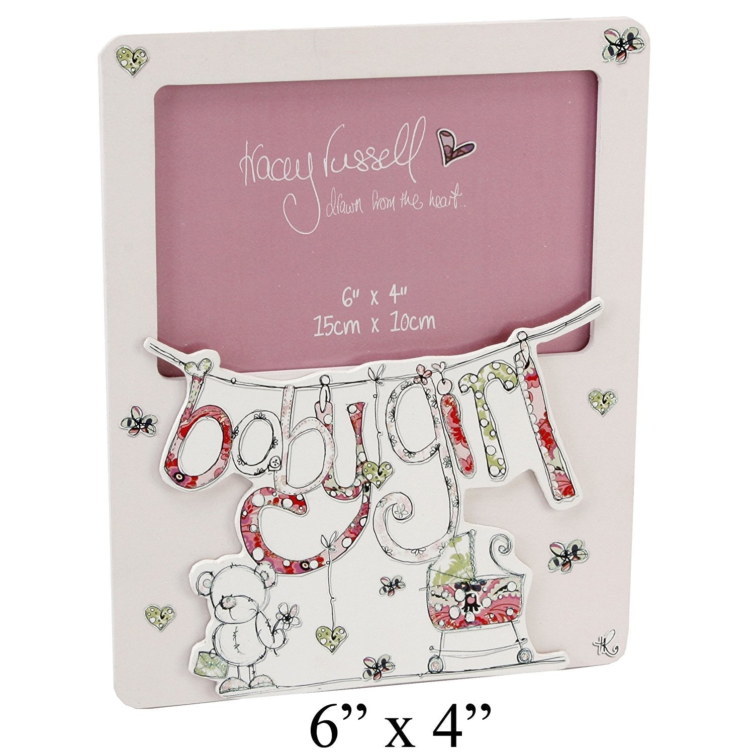 tracey russell mdf frame baby girl 6x4