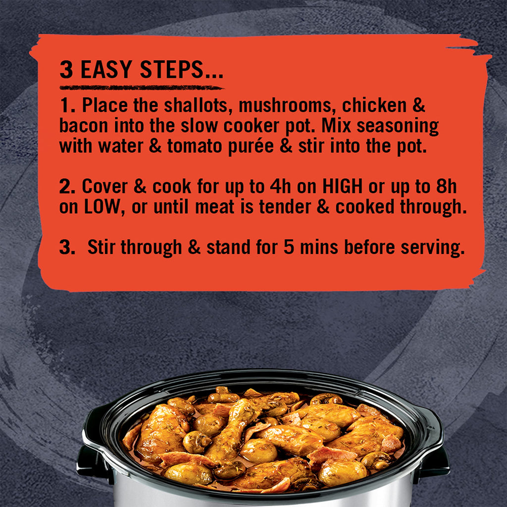 Schwartz Slow Cookers Chicken in Red Wine Recipe Mix, 35g
