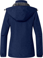 Womens Jacket Hooded Waterproof Winter Ski Snowboarding Size L Wantdo