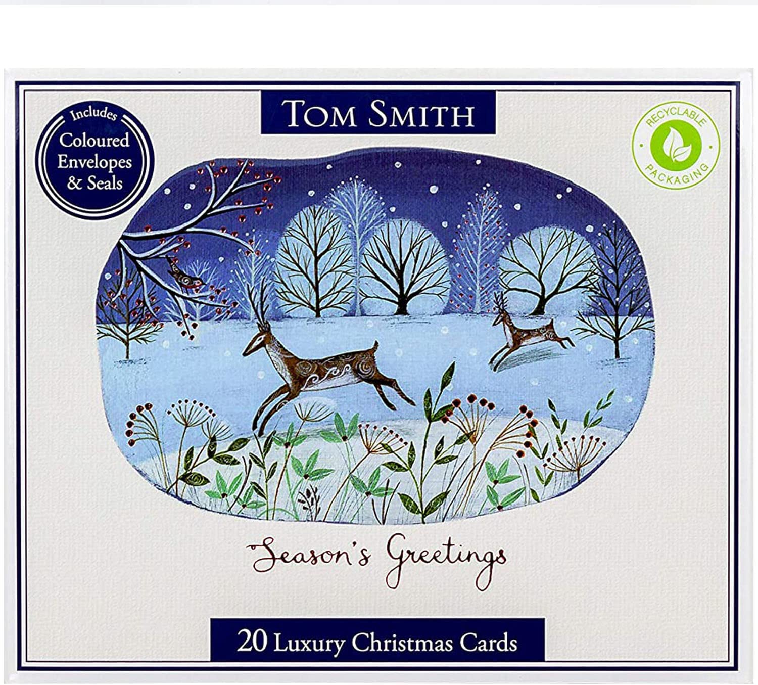 Tom Smith – Christmas Cards  Card Set in a Box| Winter Nights in a Box