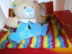 baby keel rainbow rattle & comfort blanket