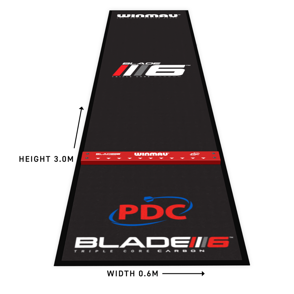 Winmau Pro Zone Precision Blade 6 Soft Feel Dart Mat & Integrated Oche