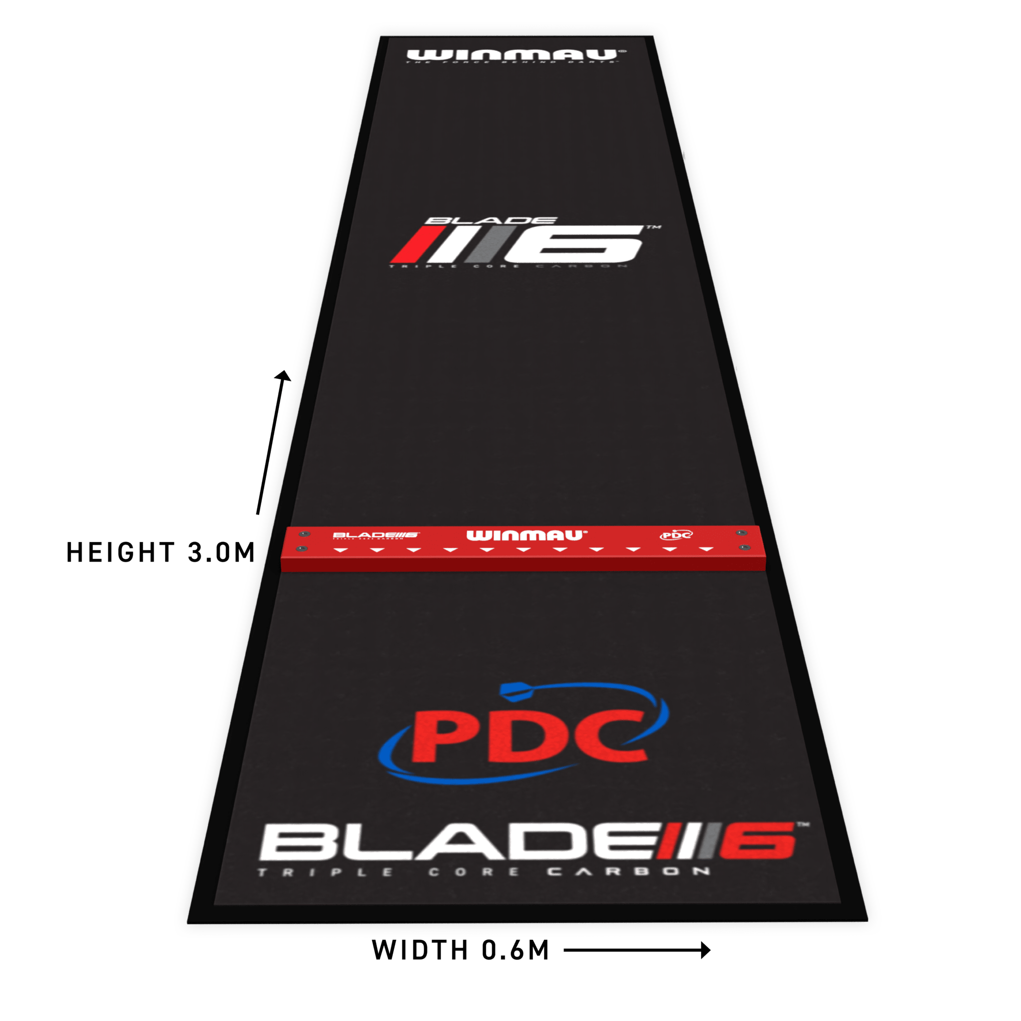 Winmau Pro Zone Precision Blade 6 Soft Feel Dart Mat & Integrated Oche