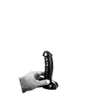 ruff GEAR Cavalier Dildo 7.1 Inch Black