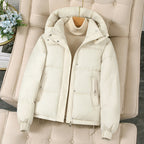Hooded Thick Padded Coat For Petite Winter Jacket