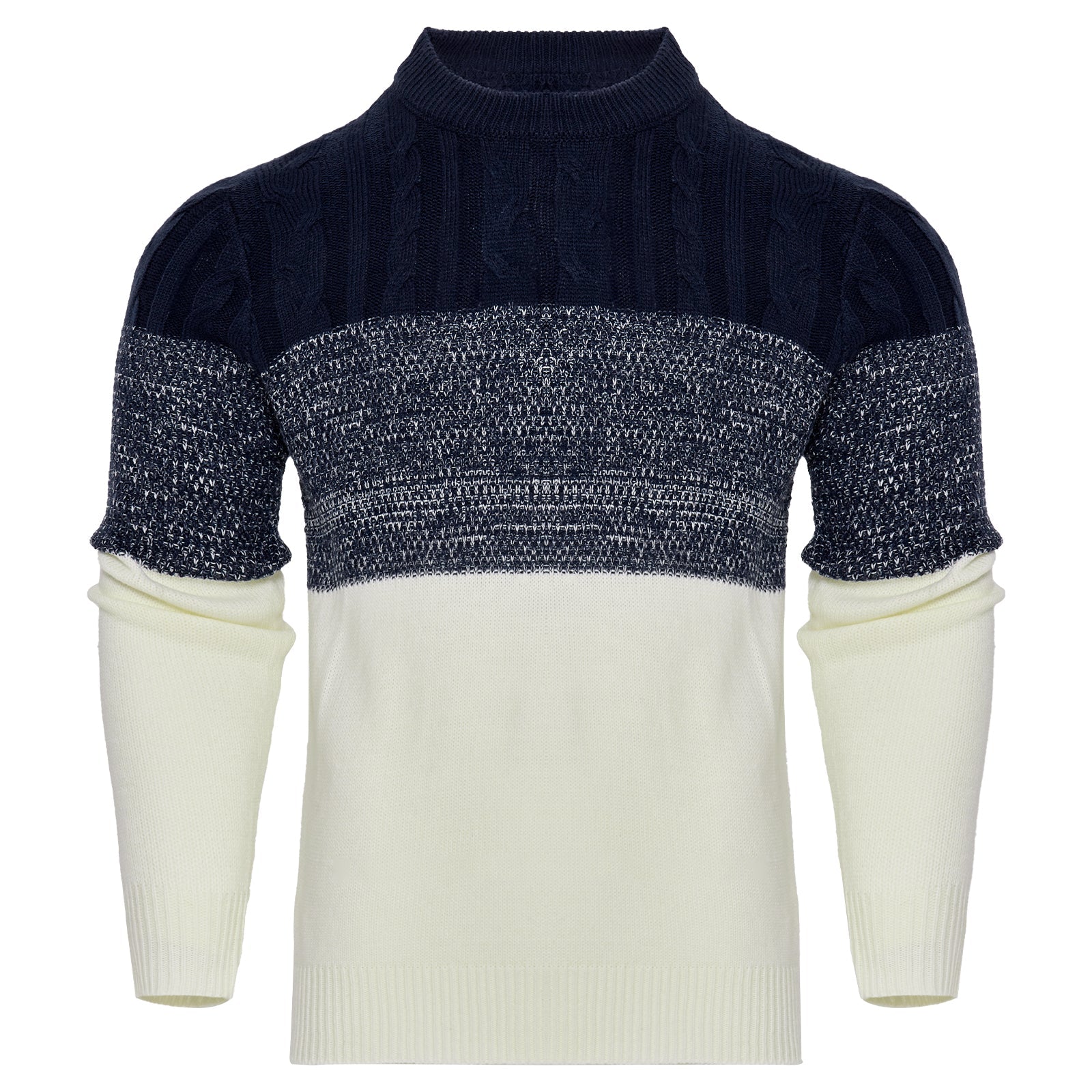 Men's Knitted Sweater Fashion Long-sleeved Pullover Tops Fall And Winter Clothing