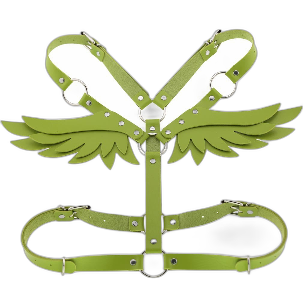 Angel Wings Leather Harness