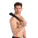 Prowler RED Leather & Wood Flapper Paddle
