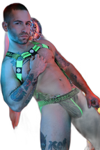 Breedwell Futura Body Harness Neon Green