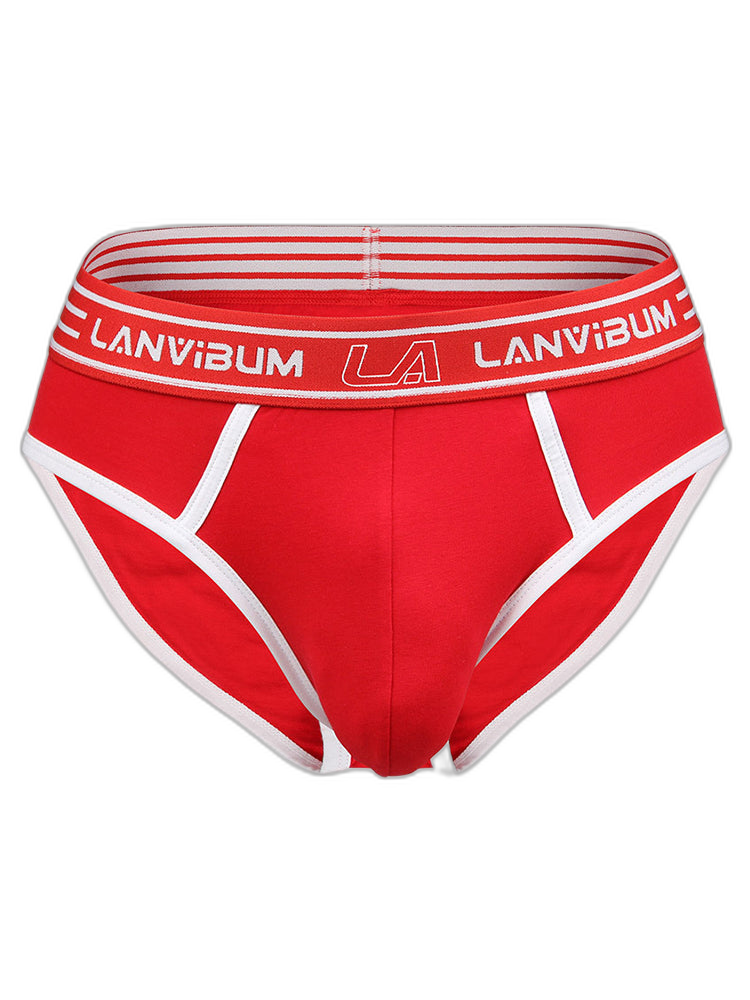 Men’s Spliced Color Pouch Briefs