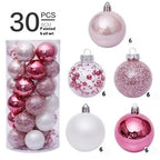 Christmas Decorations 6CM Painted PET