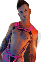 Breedwell Circuit Breaker Body Harness Neon Pink