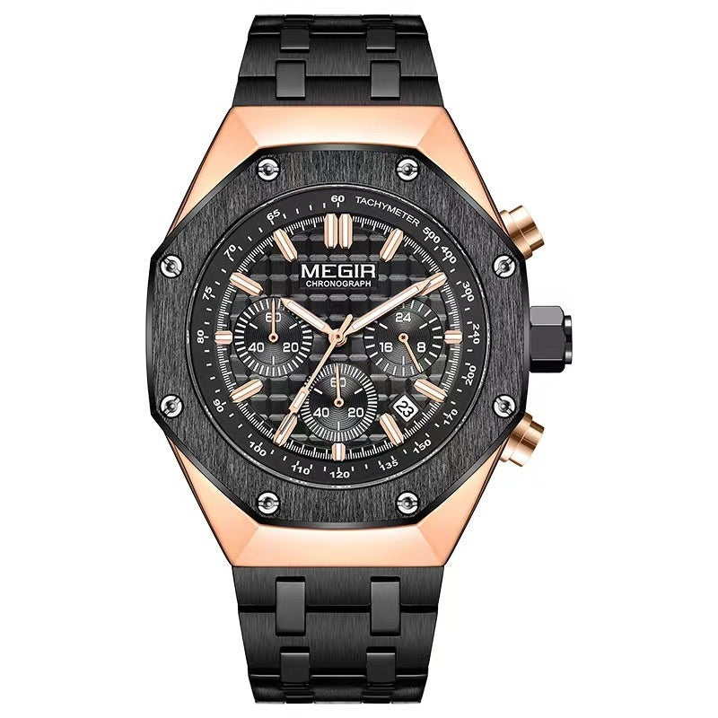 Multifunctional Waterproof Quartz Watch Men's Watch