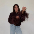Streetstyle Personality Knitted Cardigan With Buttons Solidcolor Women's Outerwear Sweater