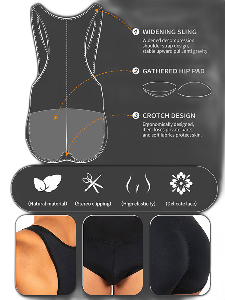 Men's Butt-Lift Briefs One-Piece Underwear