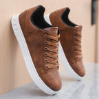 Lace-up Flat Shoes Men's Fashion Casual Shoes