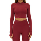 Slim-fit Fitness Long-sleeve Jacket Quick-dry Yoga Wear